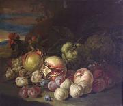 Jakob Bogdani Grapes and Peaches USA oil painting artist